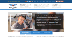 Desktop Screenshot of angelflightwest.org